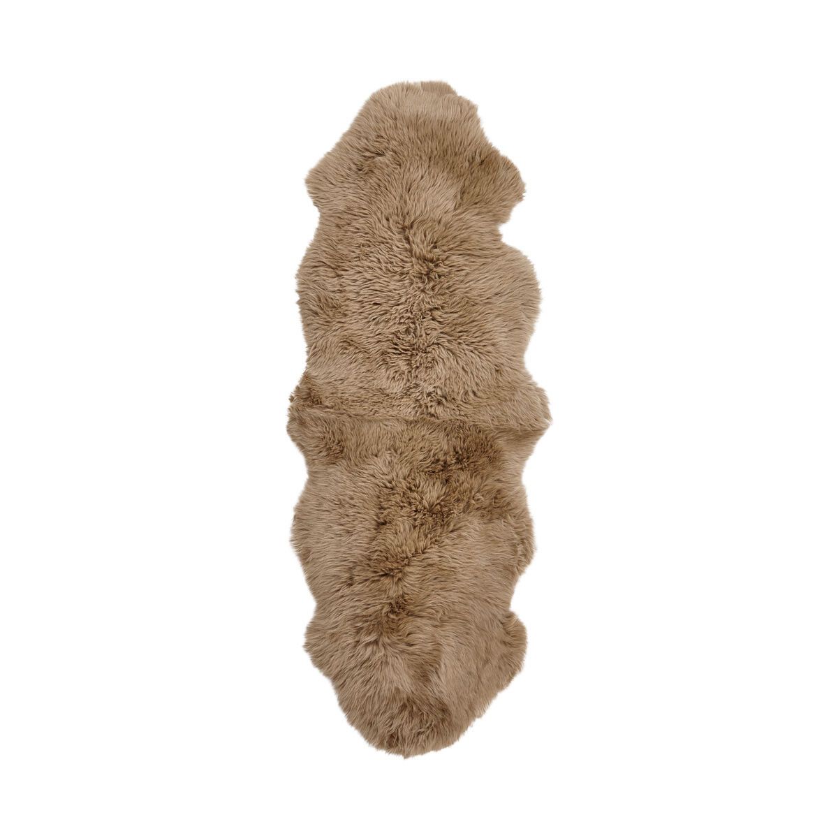 Peau de mouton de Nouvelle-Zélande à laine longue 180 cm Taupe