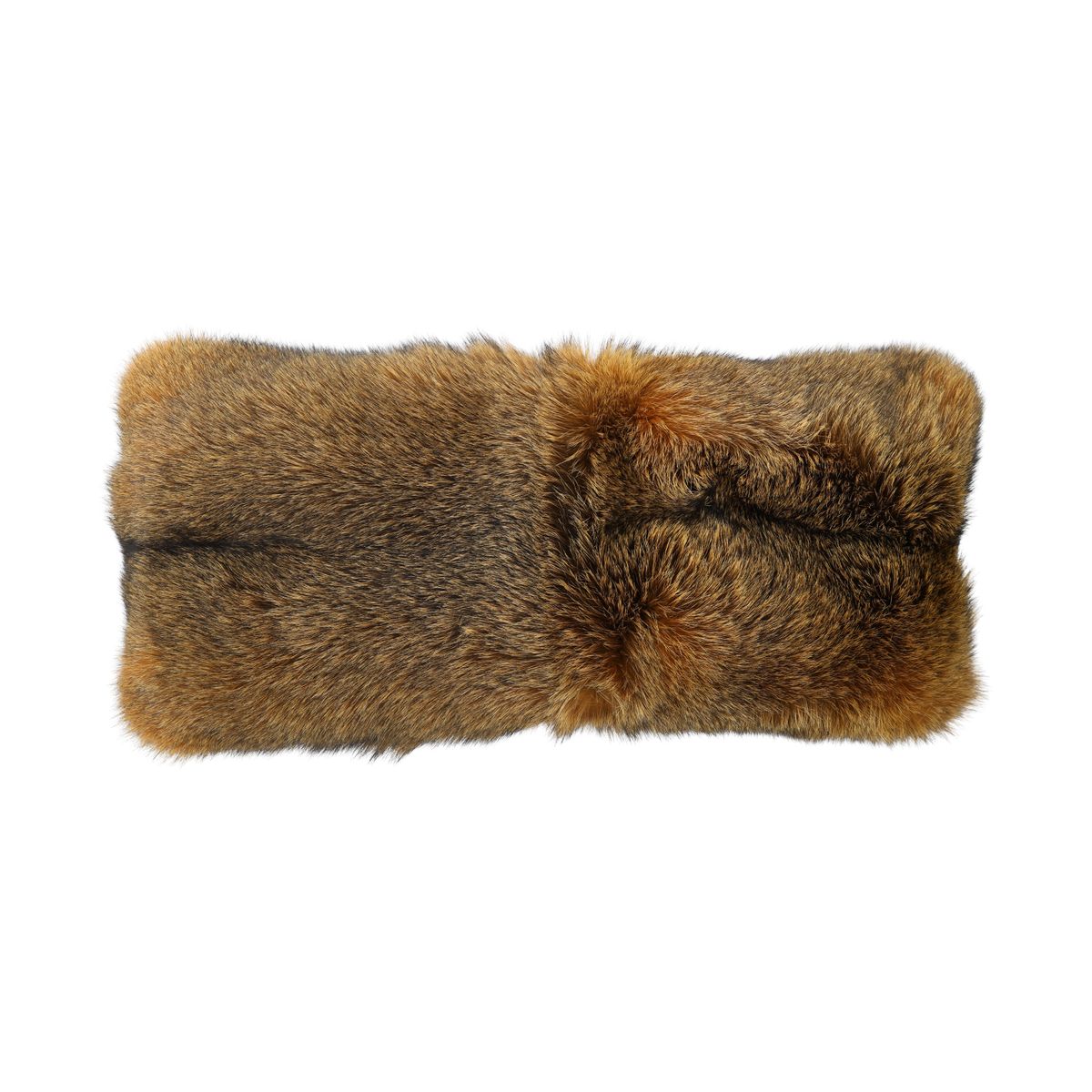 Coussin Premium en Renard | Dos en Cachemire | Norvège | Moutarde | 62x25 cm