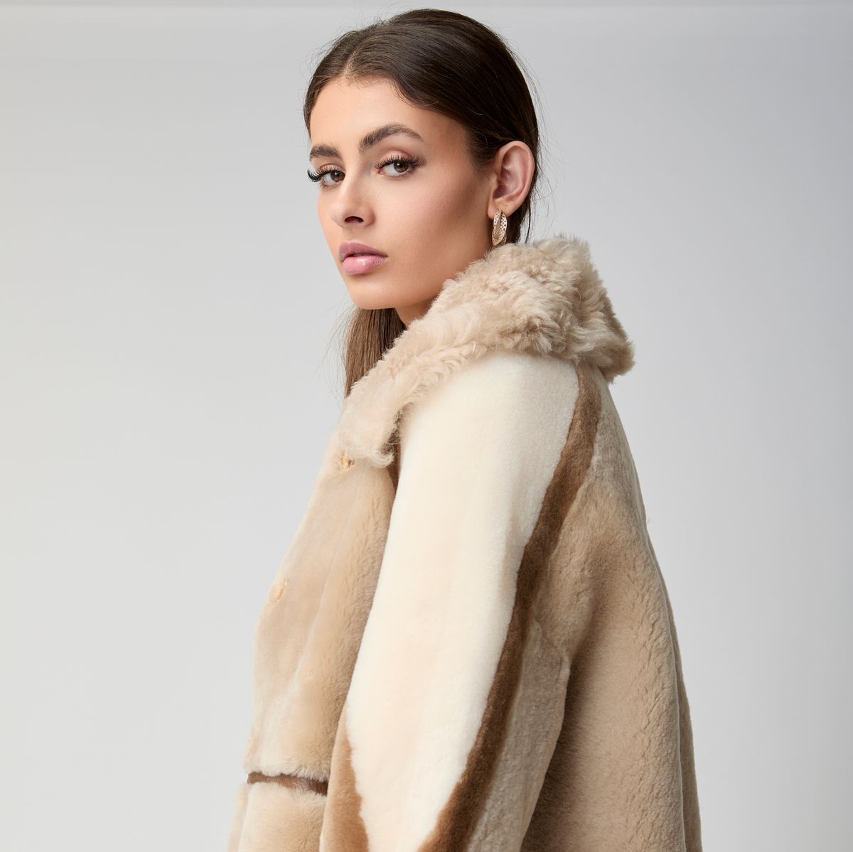 Veste Anika Beige/Marron