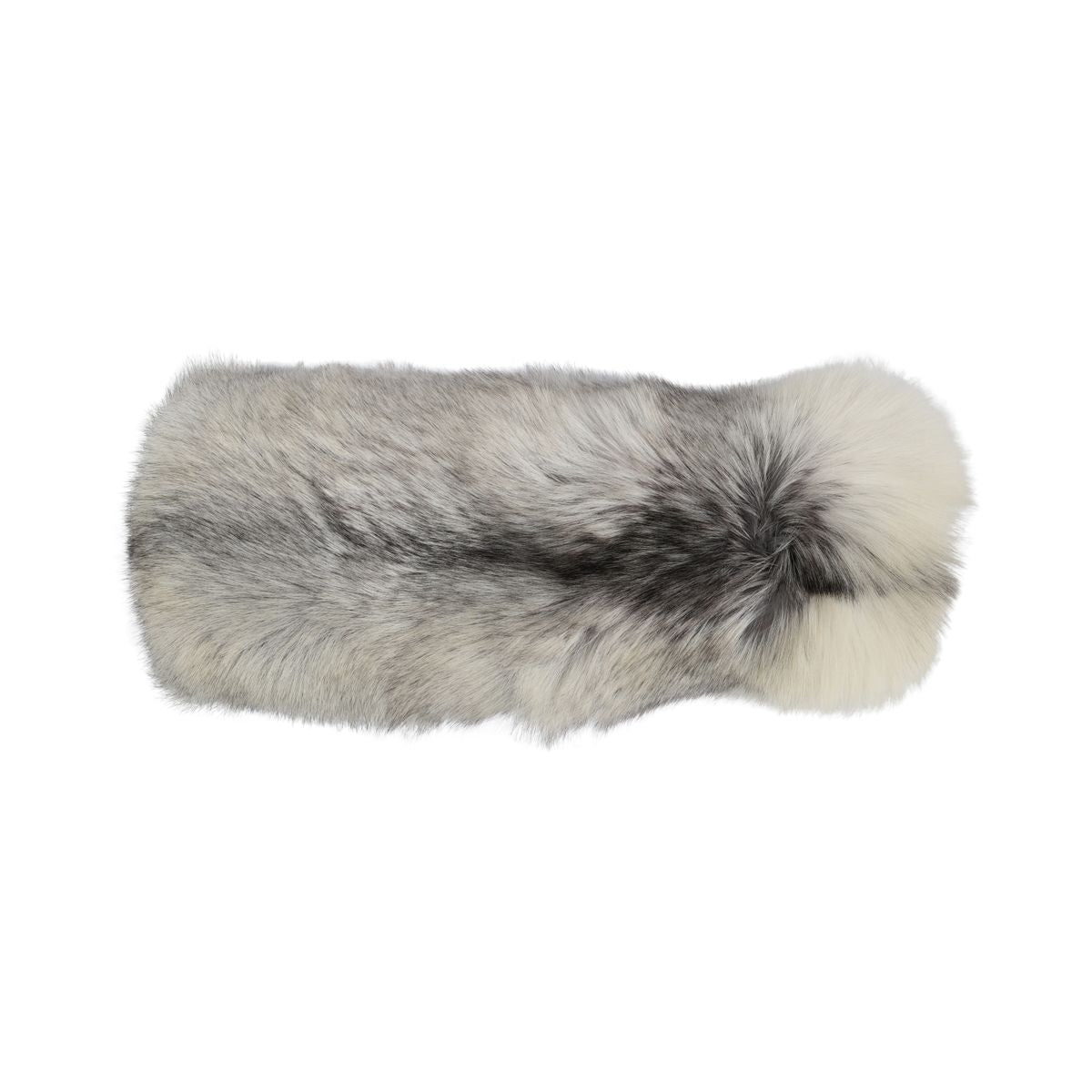 Coussin Premium en Renard | Dos en Cachemire | Norvège | Renard Platine | 30x80 cm