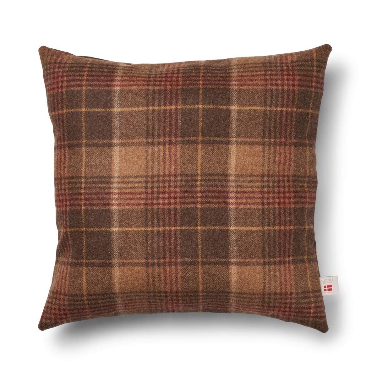 Coussin double face Cacao-Marron foncé