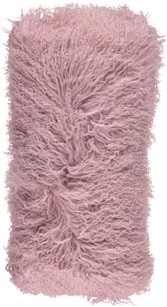 Coussin bouclé Rose
