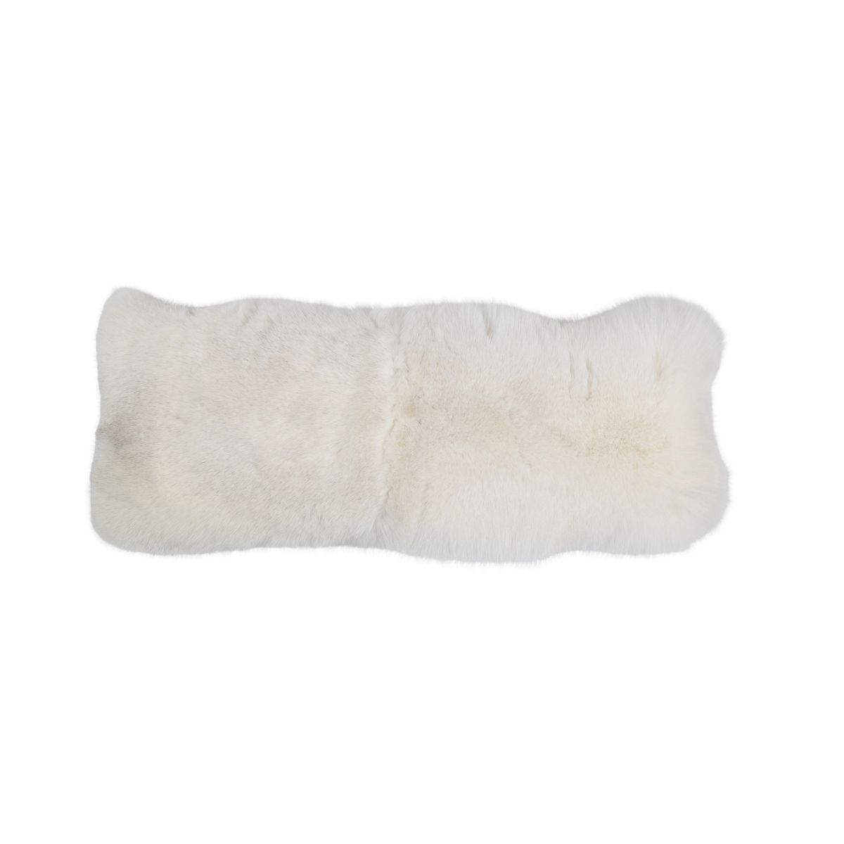 Coussin Premium en Renard | Doublure Cachemire | Norvège | Shadow/White | 30x80 cm