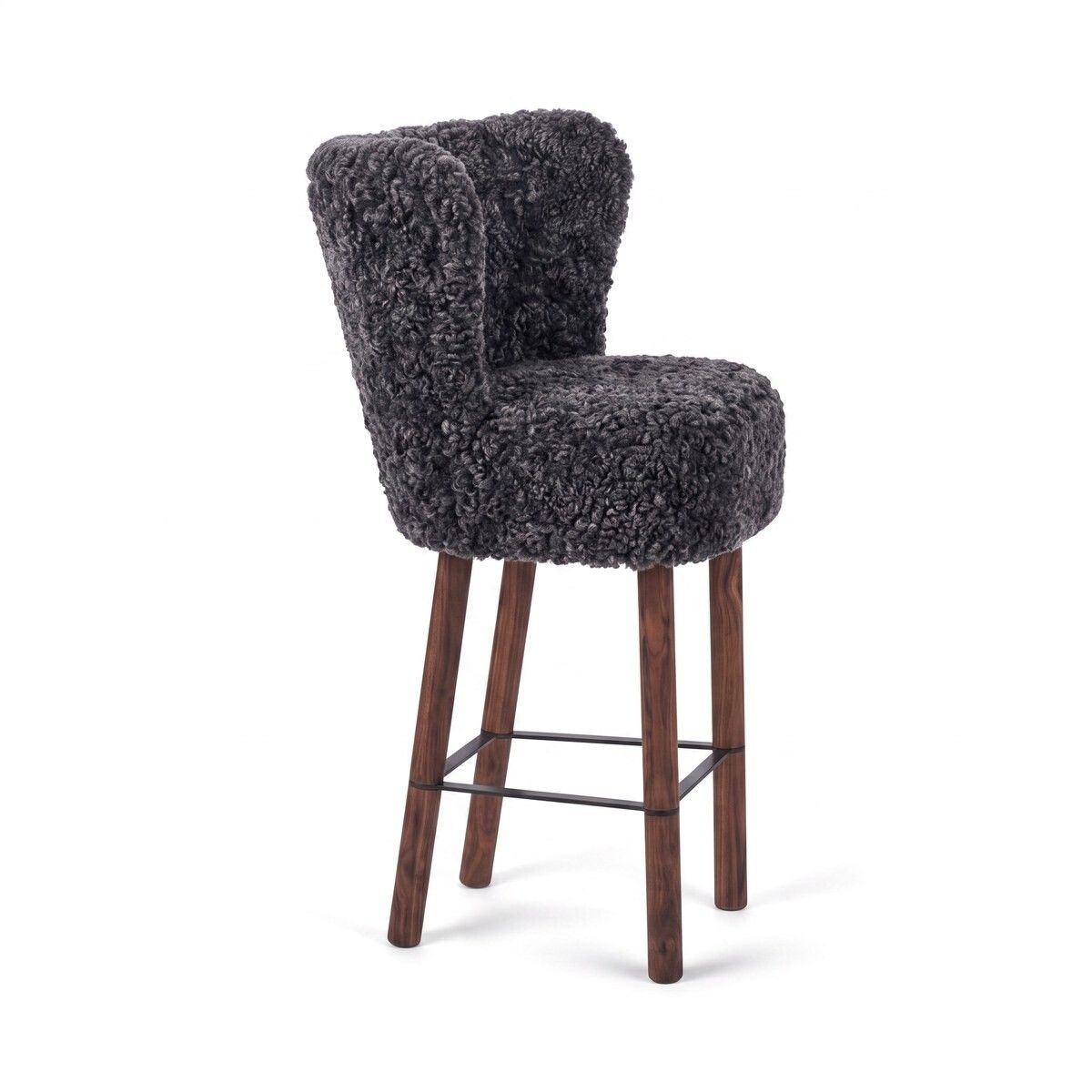 Tabouret de bar Emilia Anthracite