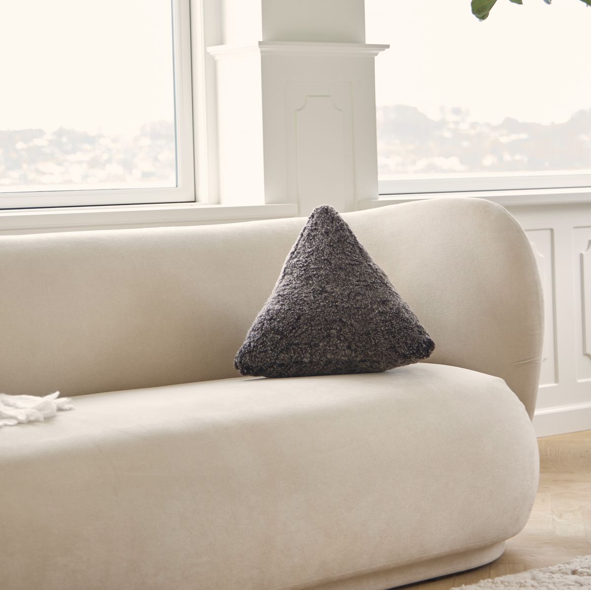 Coussin hématite Anthracite