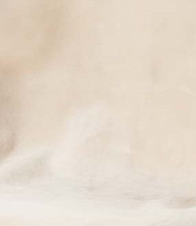 Jeté en peau de mouton double face à laine courte | 140 × 200 cm Ivoire