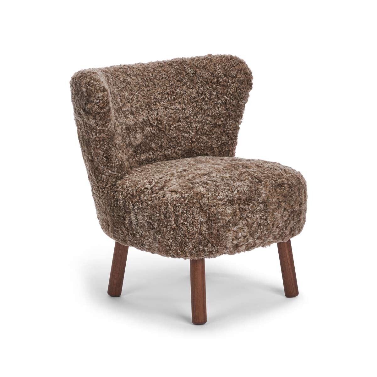 Fauteuil lounge Emily | Laine courte