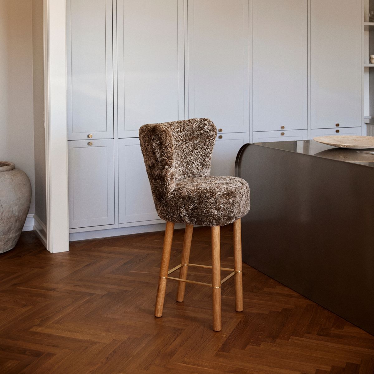 Tabouret de bar Emilia Anthracite