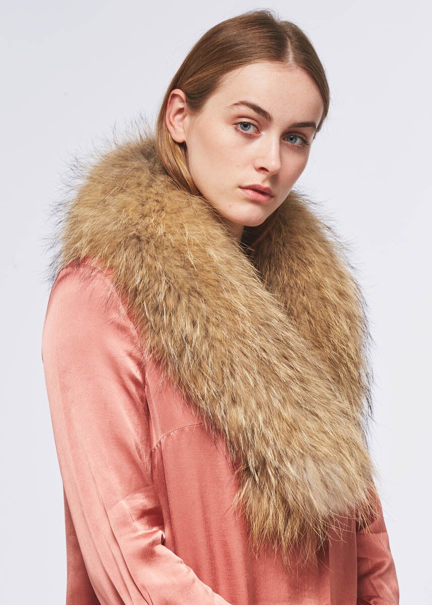 Col Klara de Luxe Marron Naturel