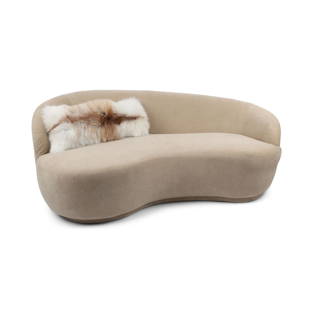 Coussin Premium en Renard | Doublure en Cachemire | Norvège | Sun Glow | 30x80 cm
