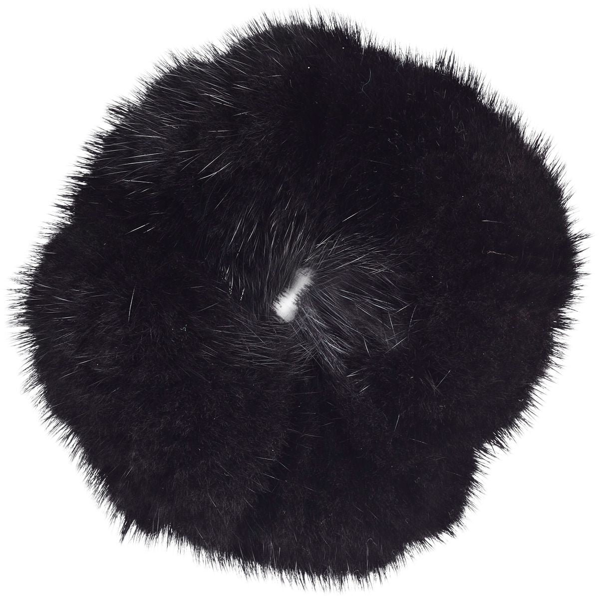Bandeau en vison Noir