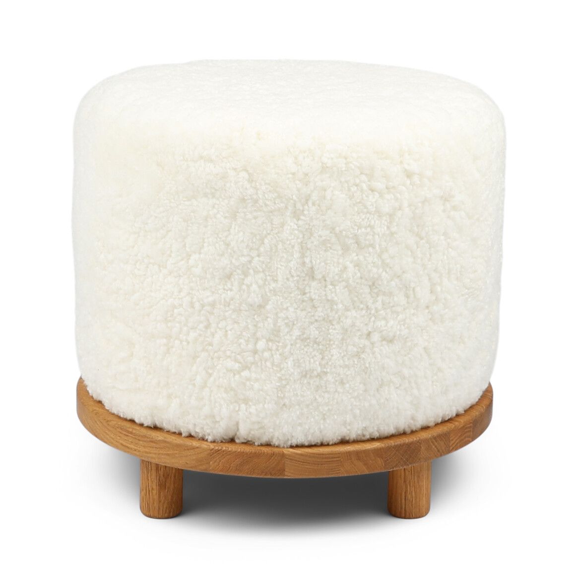 Simon Tabouret  | D46xH42 cm Ivoire