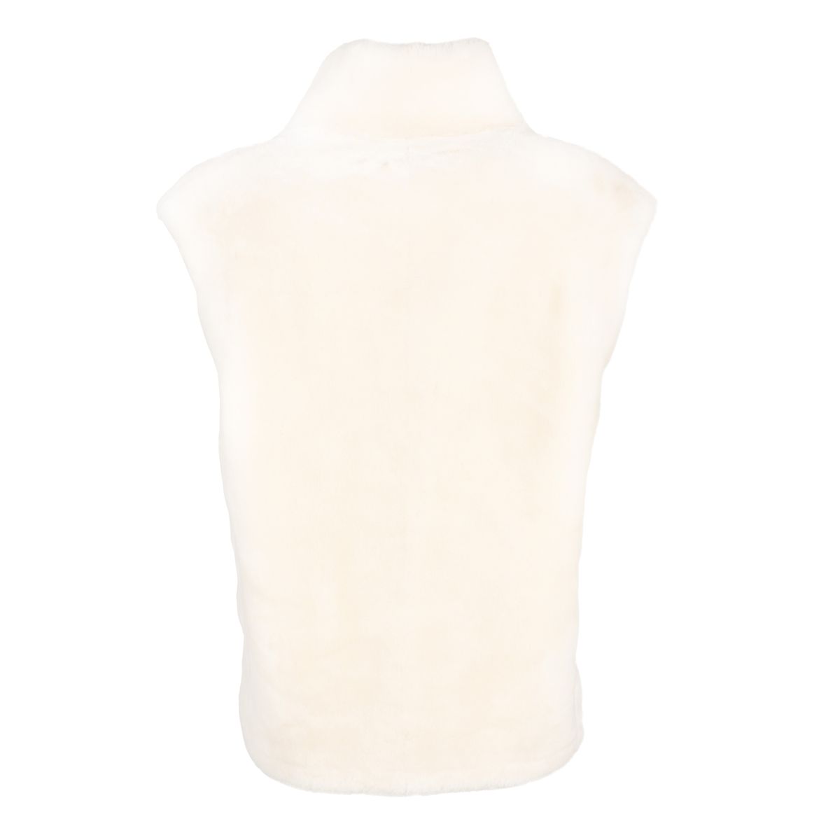 Gilet Lorena Cuir brun/ivoire