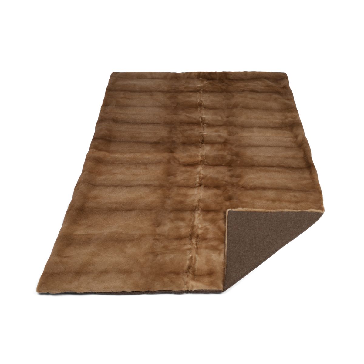 Jeté en vison avec revers en cachemire | Redglow | 200 × 125 cm