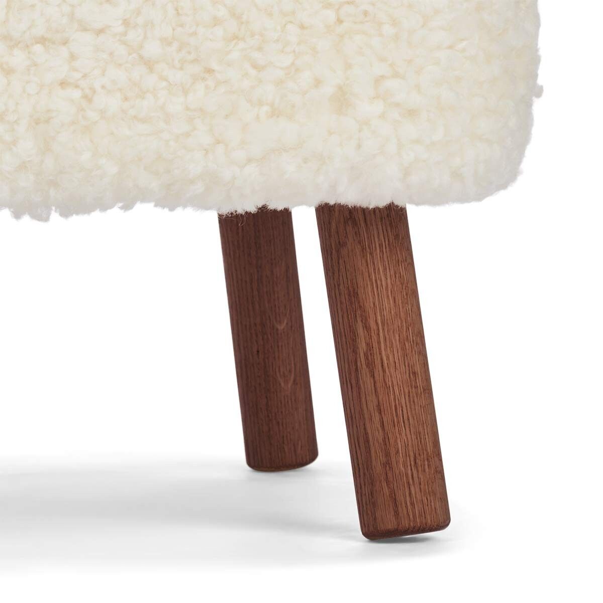 Fauteuil lounge Emily | Laine courte Ivoire