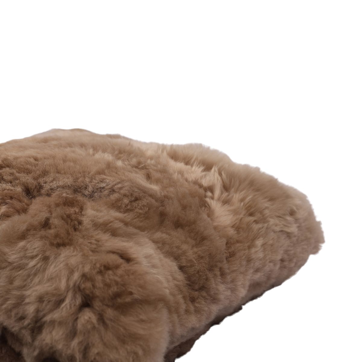 Coussin en alpaga Taupe