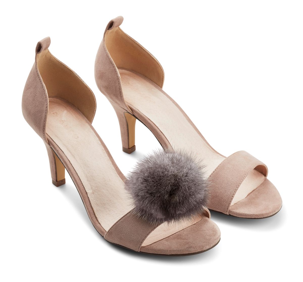 Clip Pompon pour chaussures Gris Foncé