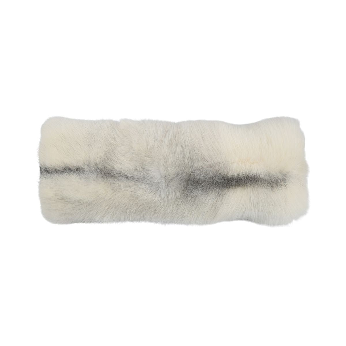 Coussin Premium en Fourrure de Renard | Dos en Cachemire | Norvège | Renard Abricot Frost | 30x80 cm