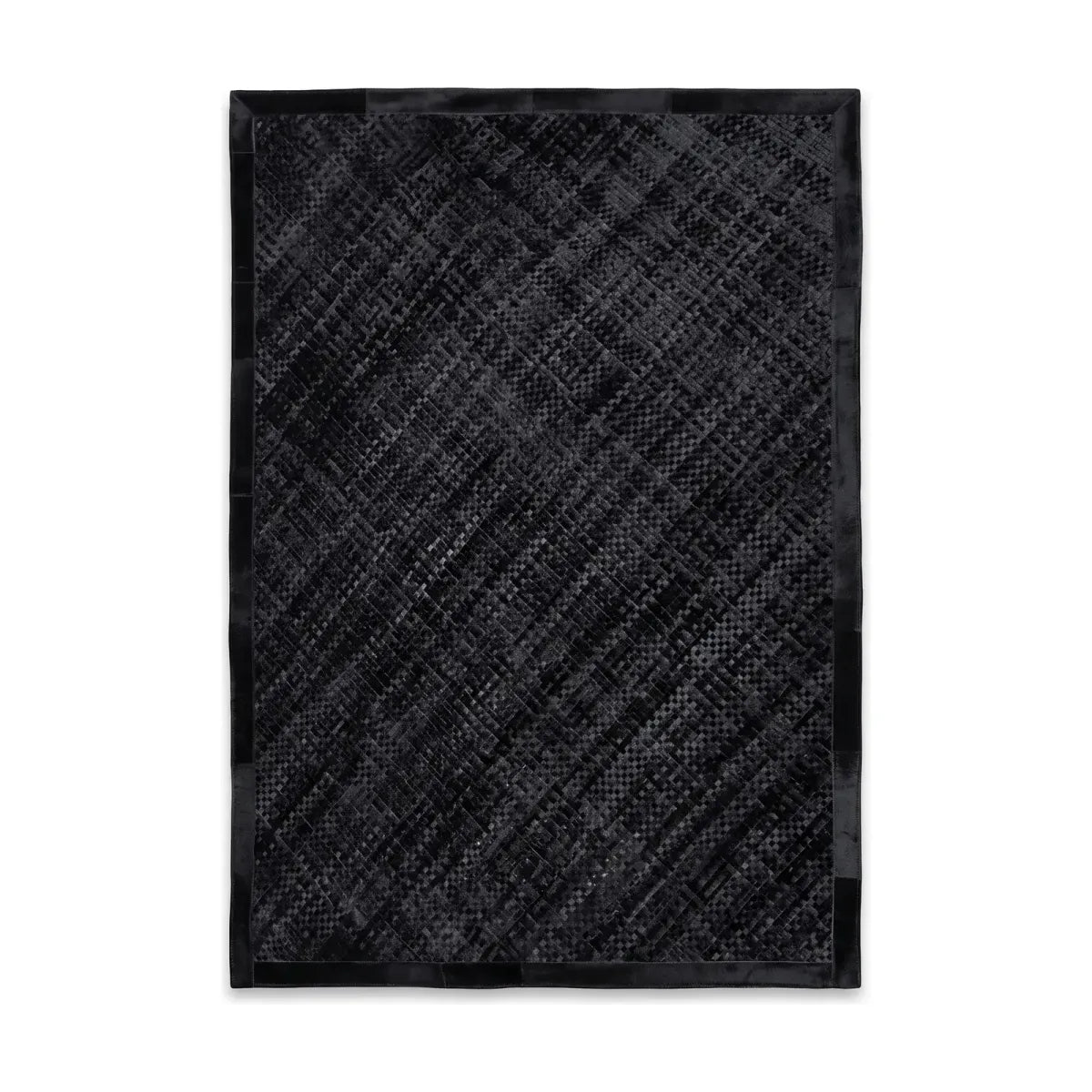 Tapis Design en Peau de Vache Noire | Brésil | 200x300 cm | 170x240 cm