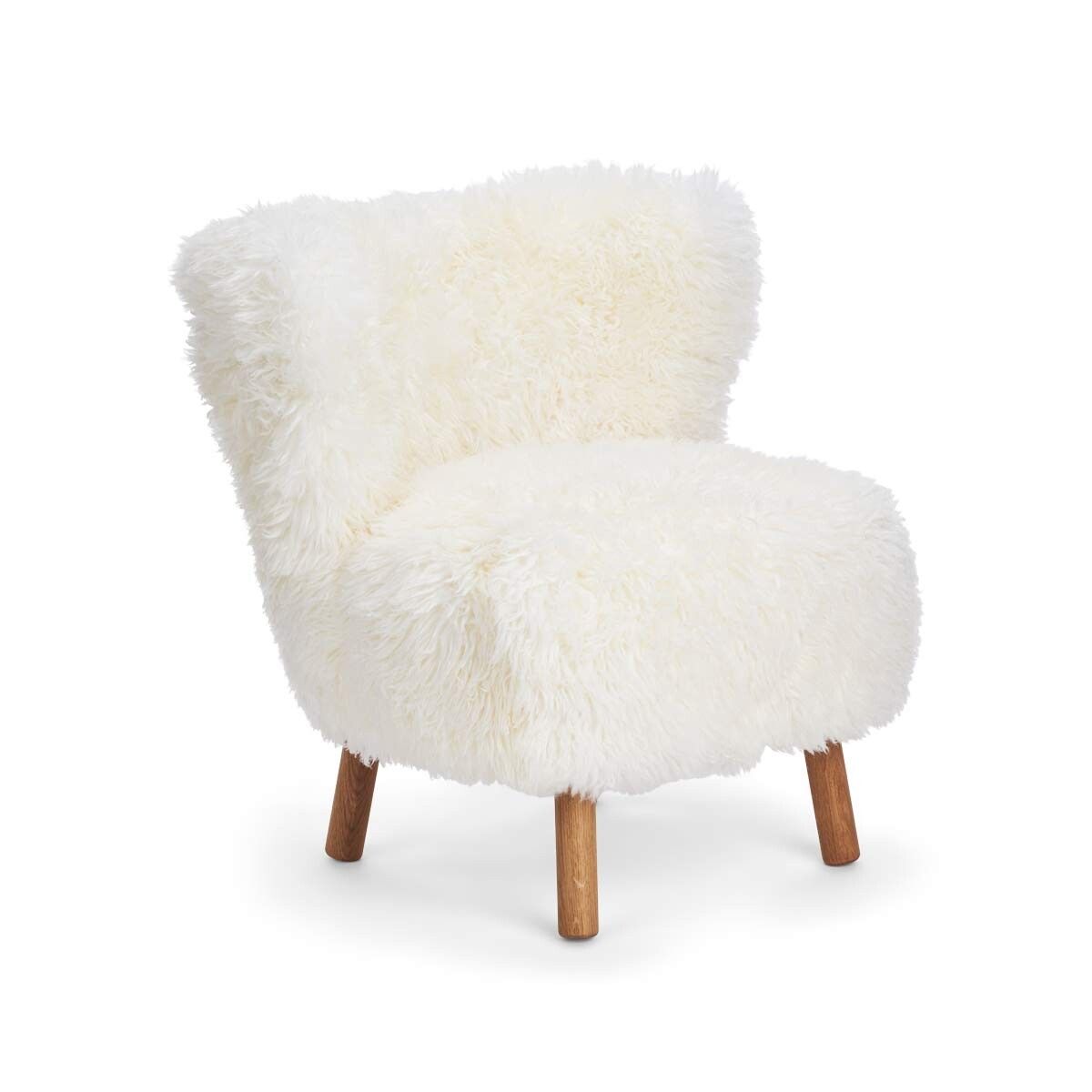 Fauteuil lounge Emily | Laine courte