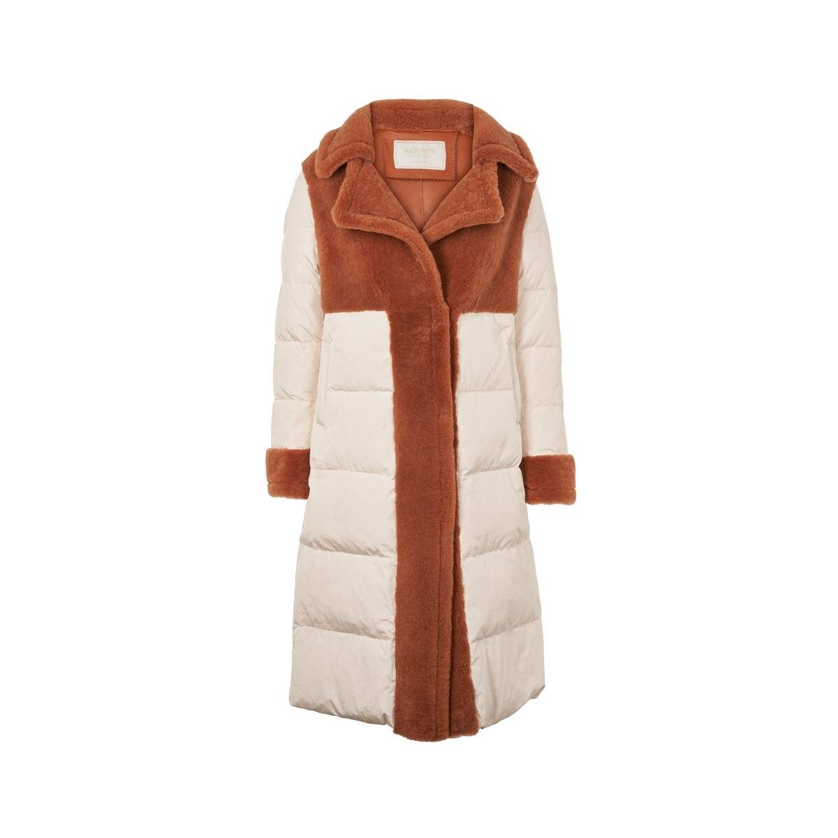 Veste Jade Cuir brun/ivoire
