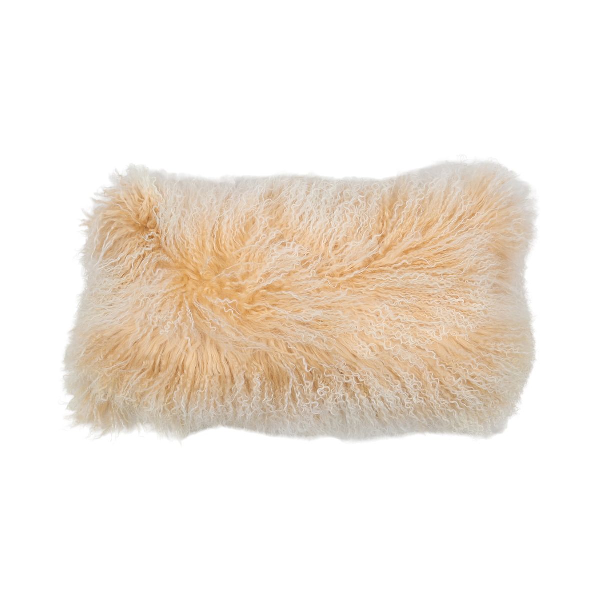 Coussin bouclé Lever de soleil arctique