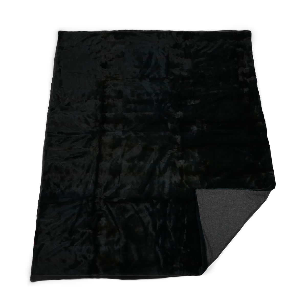 Plaid en vison | Dos en cachemire | Vert antique | 180x210 cm