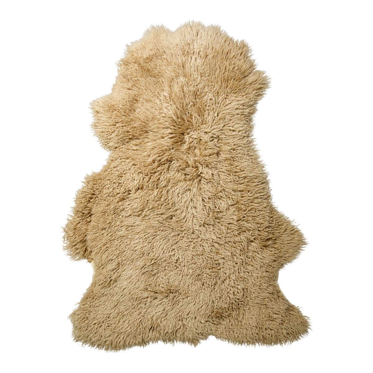 Peau de mouton longue en laine bouclée 95 cm