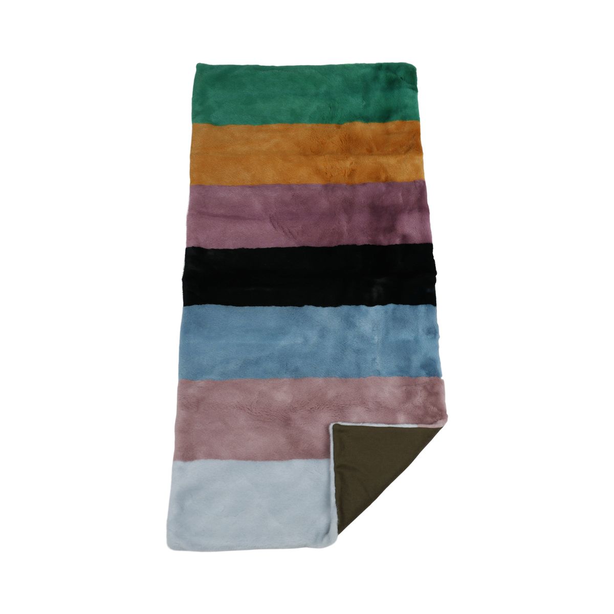 Plaid en Vison | Doublure Cachemire | Multicolore | 70x124 cm