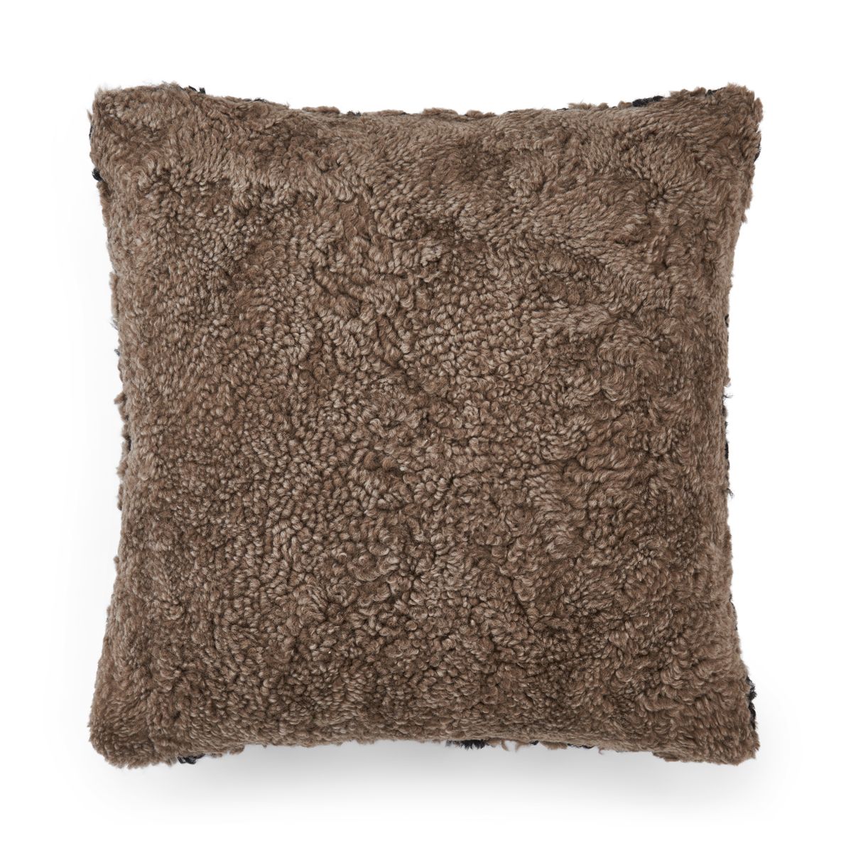 Coussin en laine courte de mouton