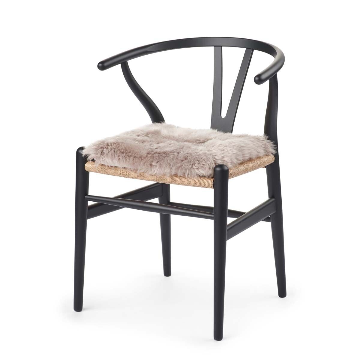 Calf Leather Seat Cover | Ø38 cm Colombe