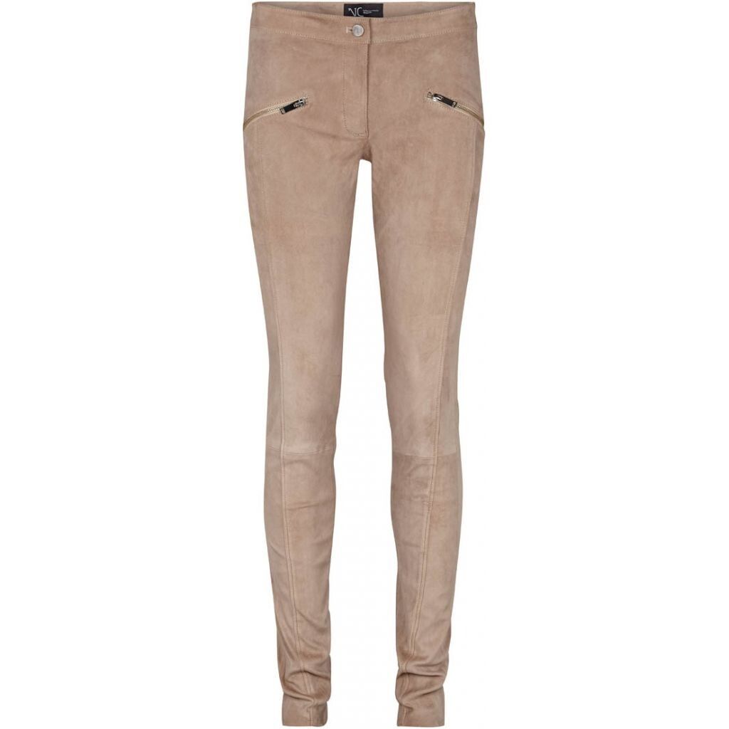 Leggings en daim Jasmin Taupe clair