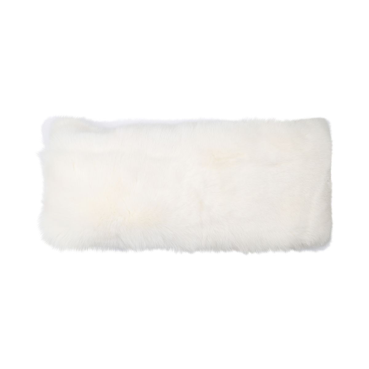 Coussin Premium en Renard | Dos en Cachemire | Norvège | Renard Arctique Marbré | 35x70 cm