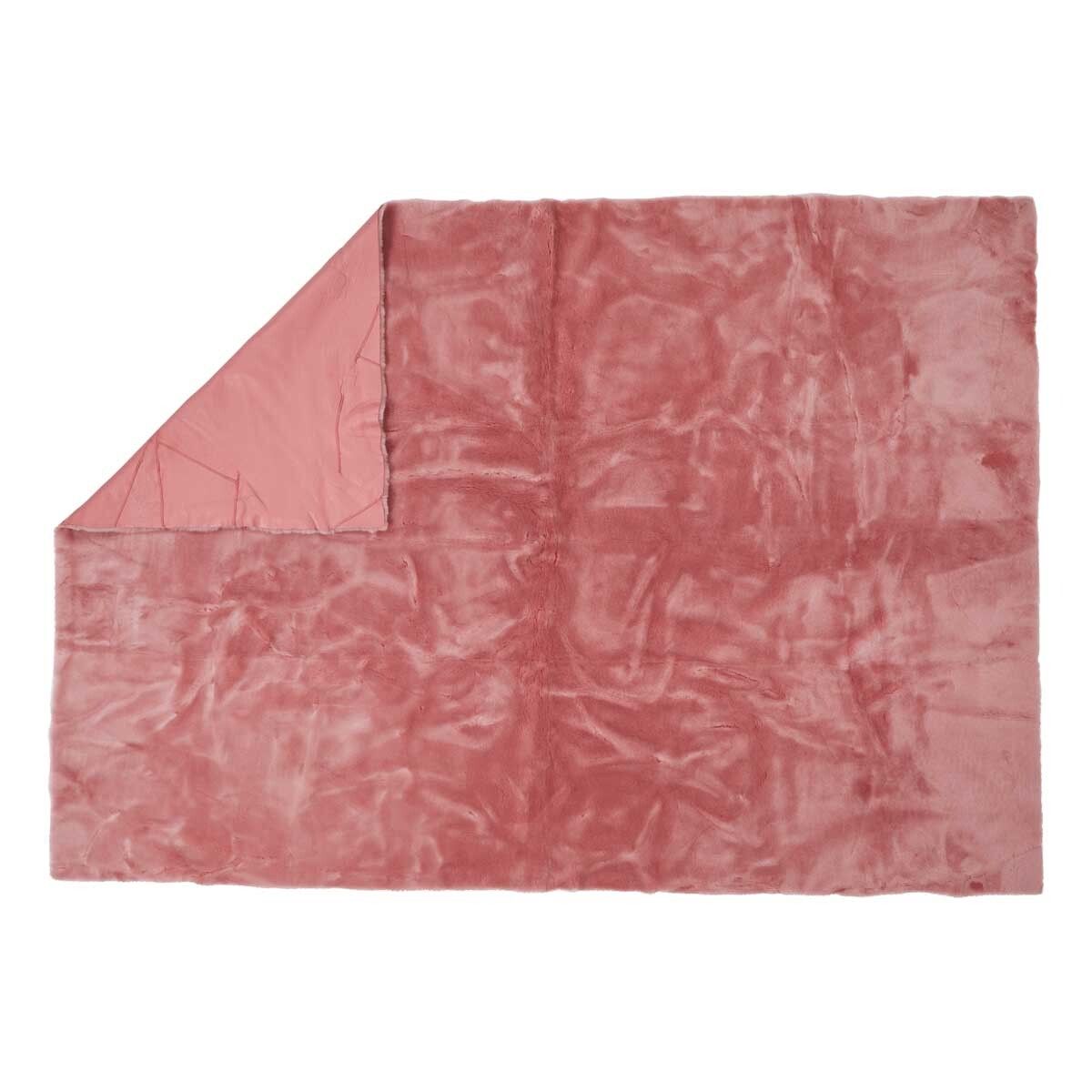 Jeté en peau de mouton double face à laine courte | 140 × 200 cm