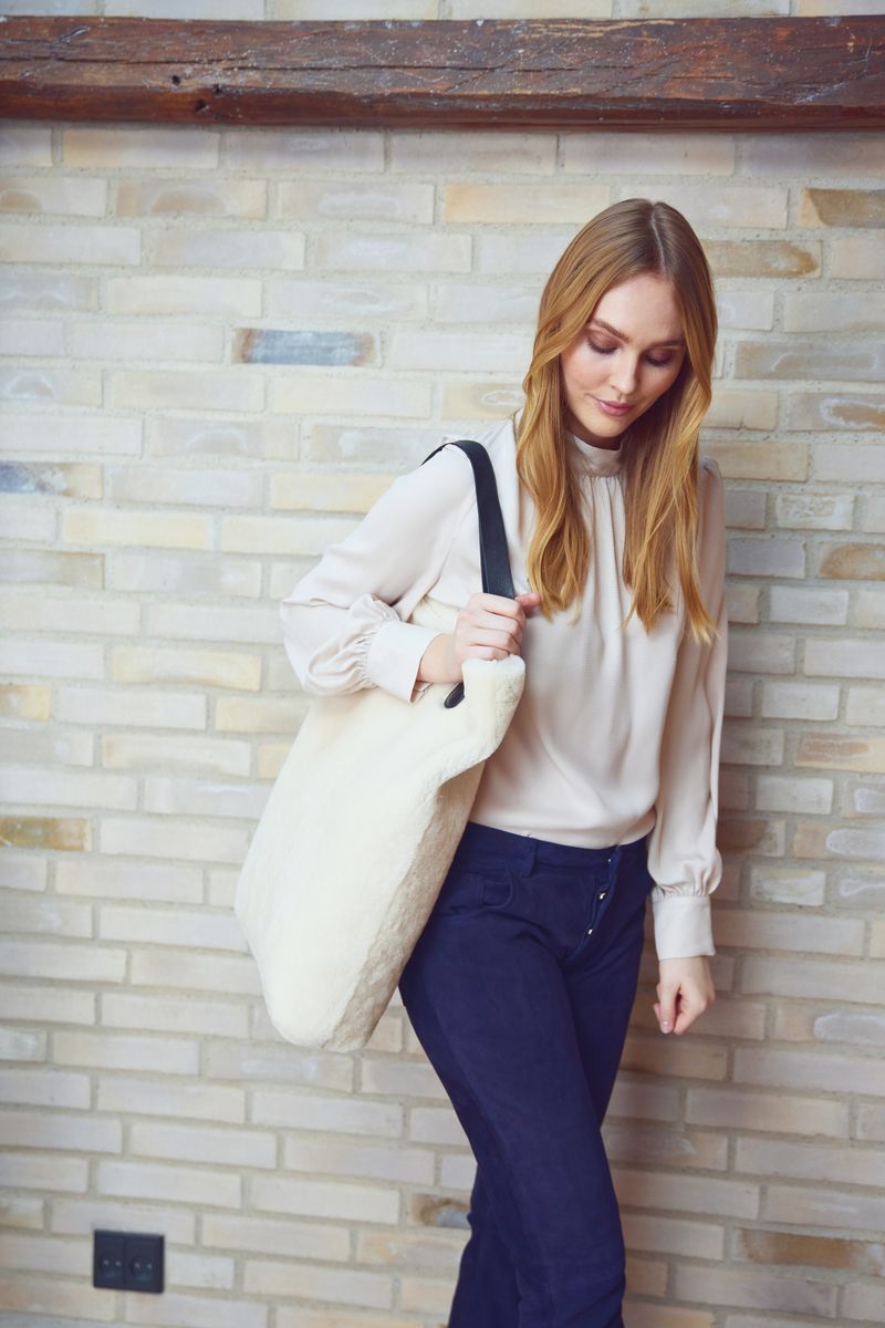 Leonora Shopper Noir/Blanc