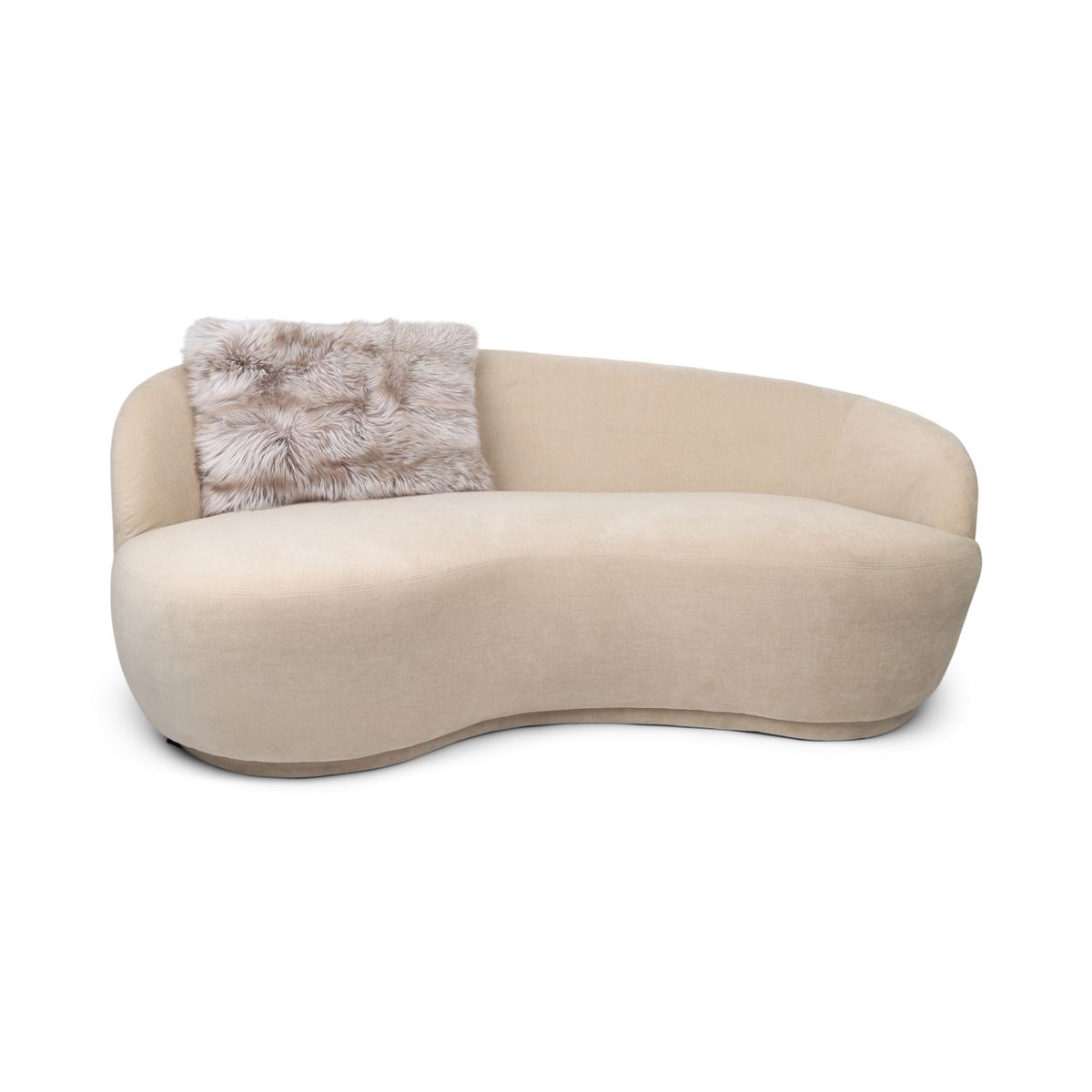 Coussin Premium en Renard | Dos en Cachemire | Norvège | Nougat | 70x42 cm