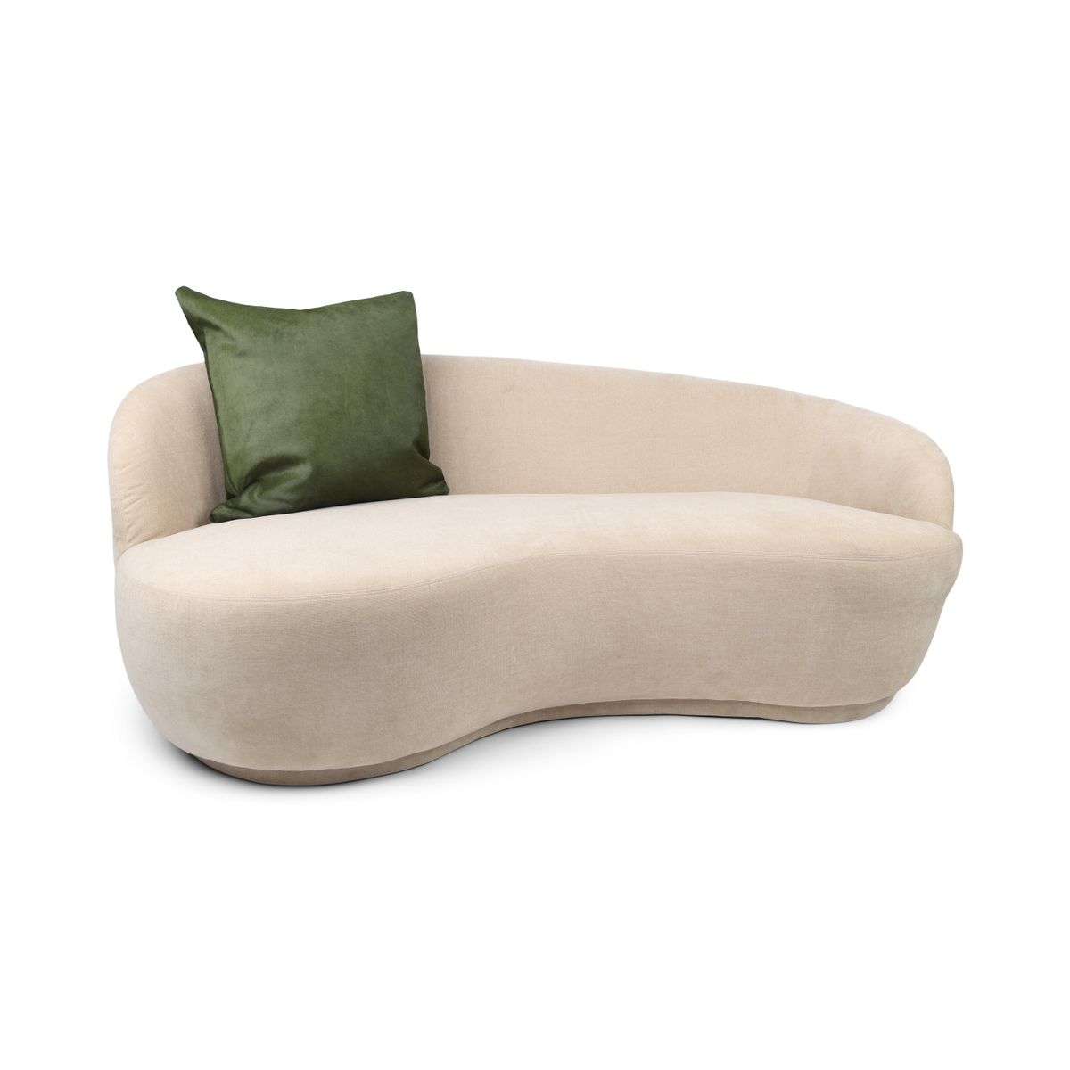Coussin premium en peau de vache | Double face Vert kaki