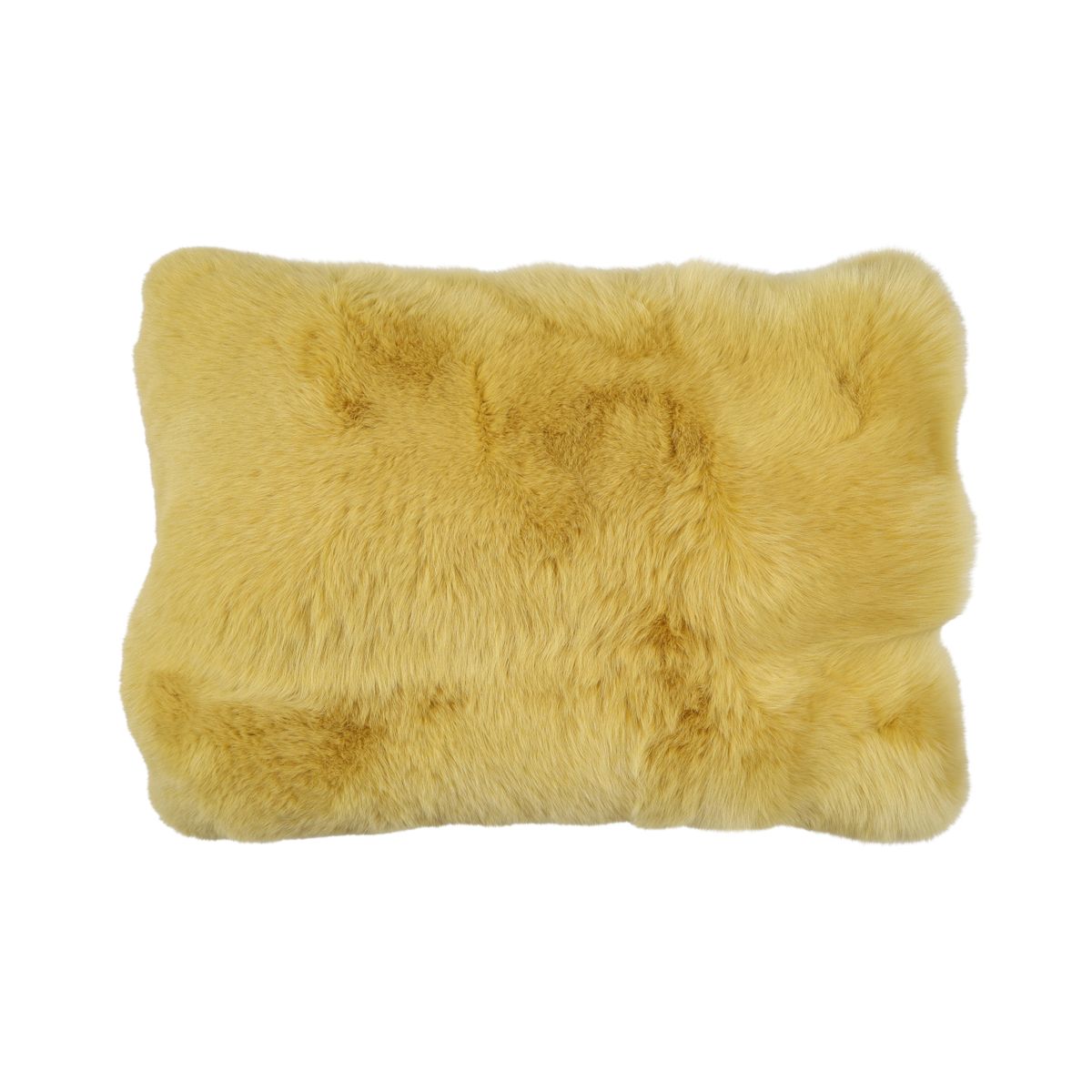 Coussin Premium en Renard | Dos en Cachemire | Norvège | Jaune | 80x60 cm