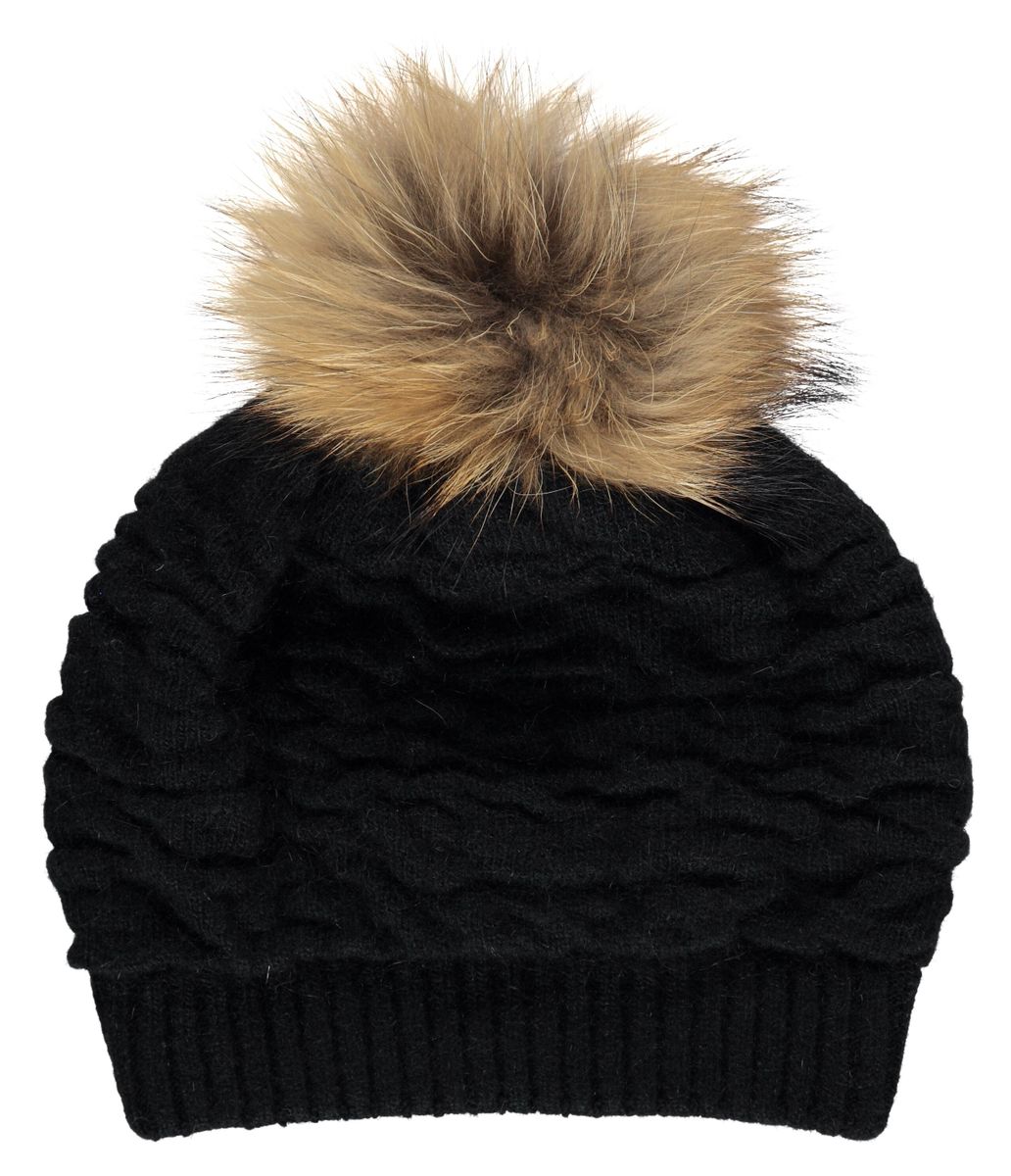 Chapeau Sidse Noir/Marron naturel