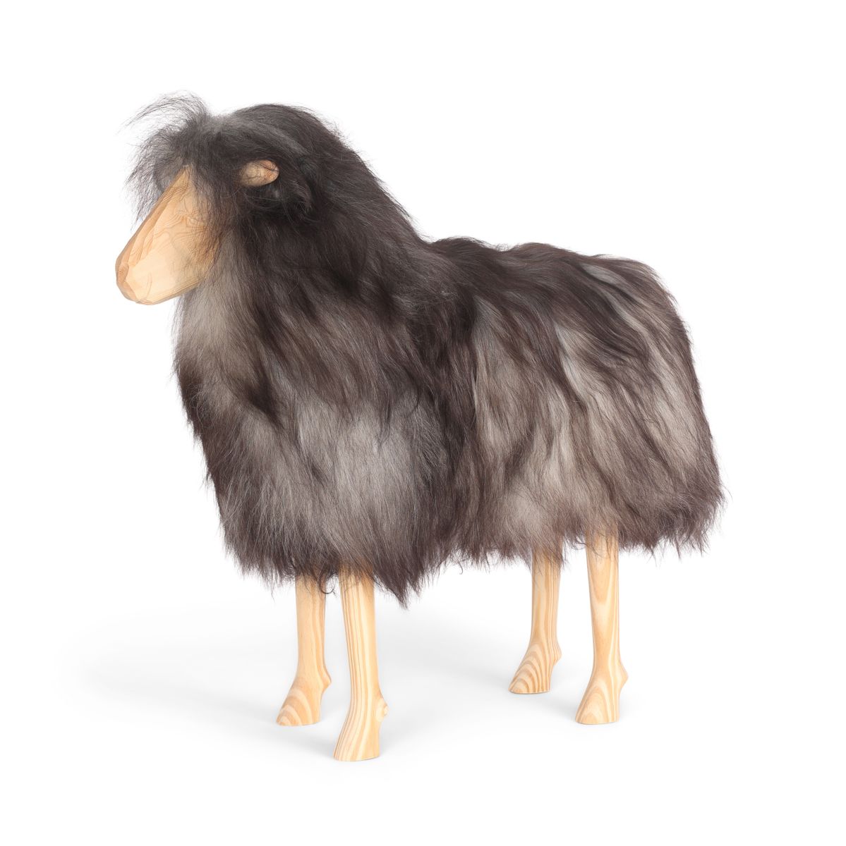 Mouton décoratif debout Signature | Grand Gris naturel