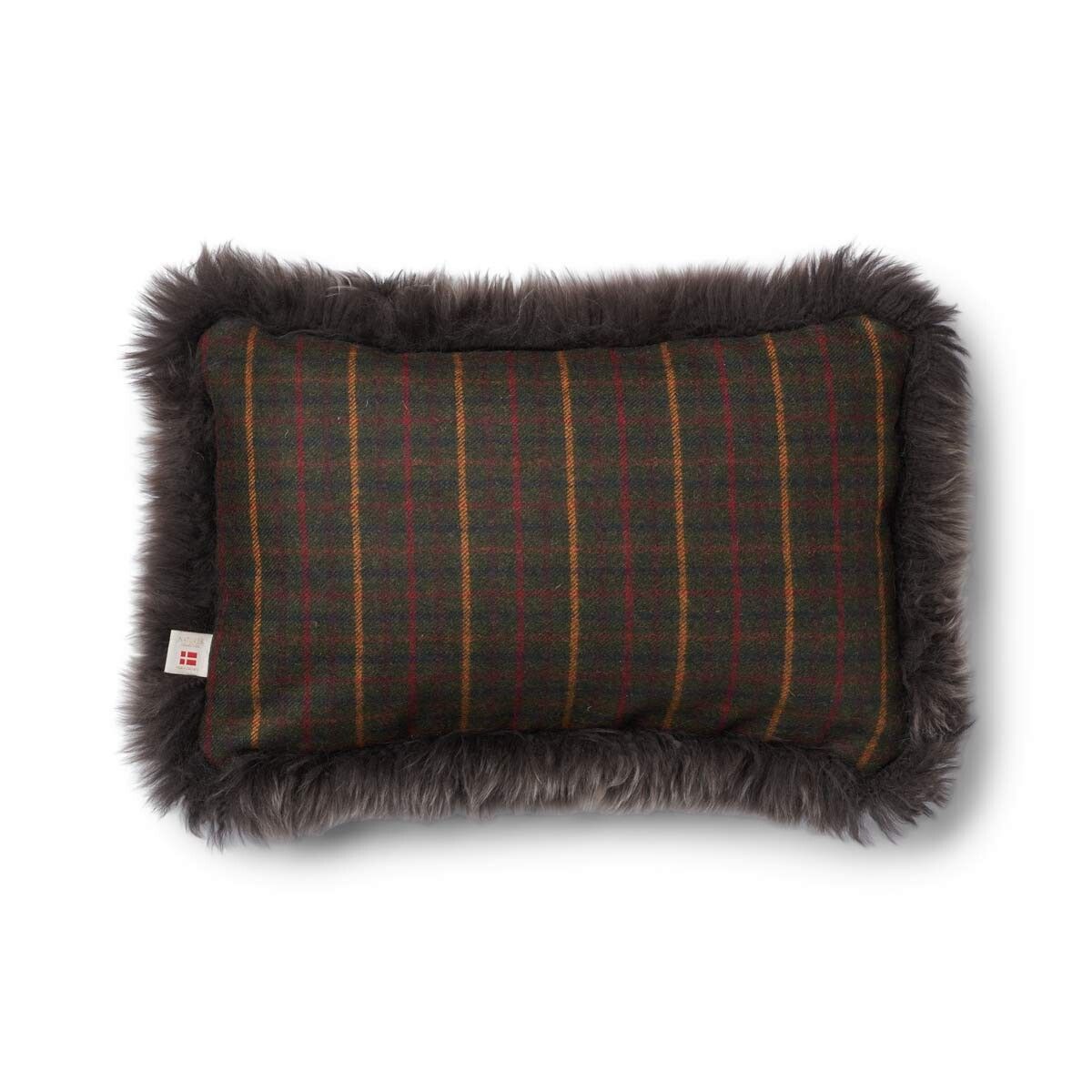 Coussin une face Sapin Kilberry-Vert foncé/Noyer