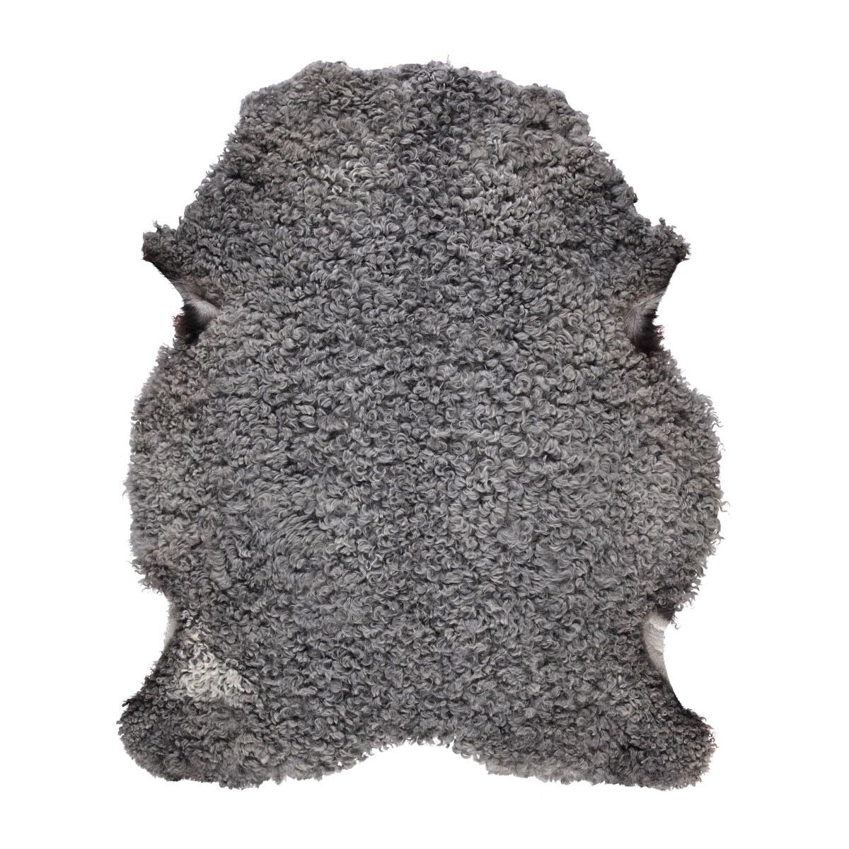 Peau de mouton gotlandaise | Laine courte bouclée 90–100 cm