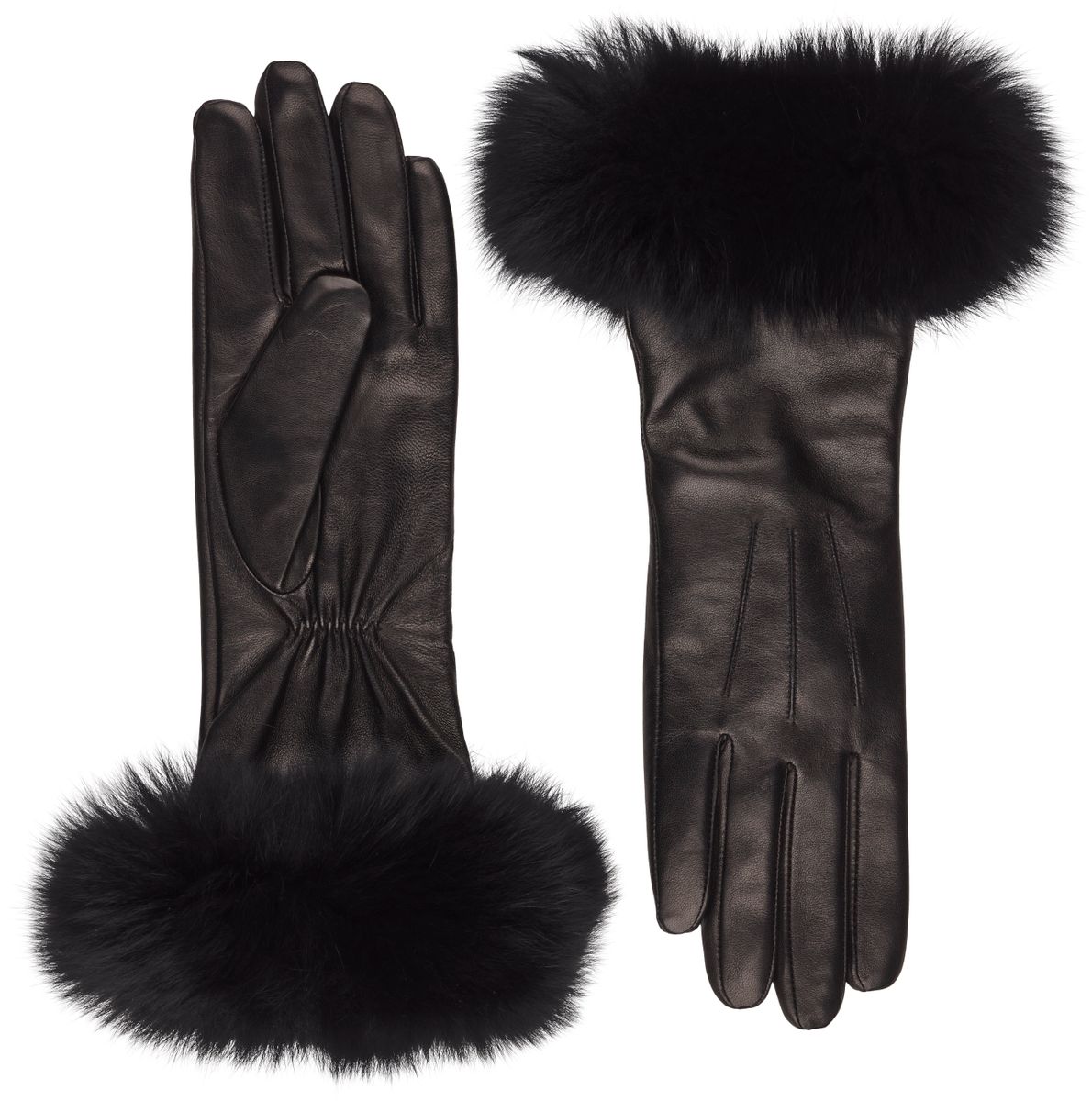 Gants longs Pixie Noir