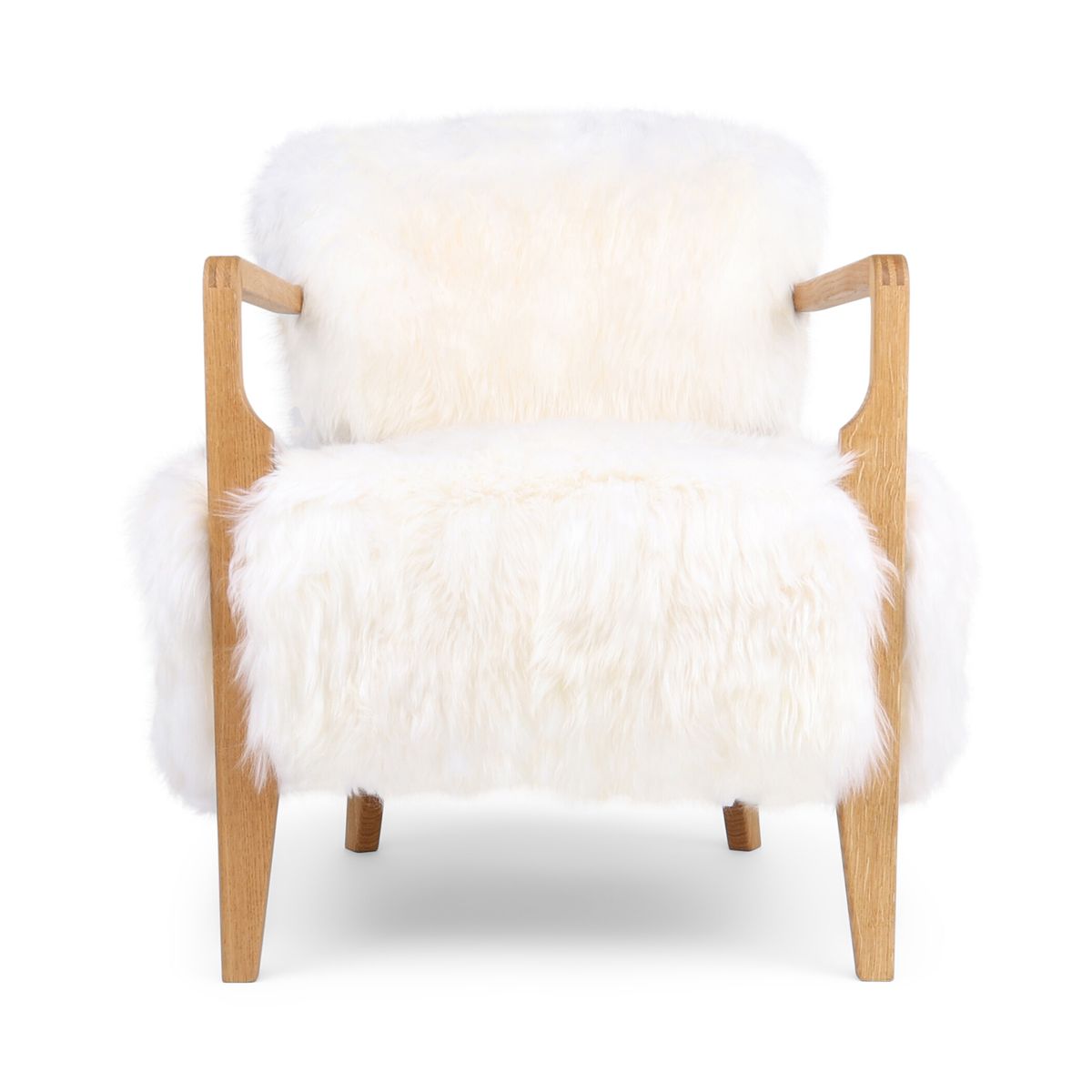 Fauteuil lounge Lina | Peau de mouton de Nouvelle-Zélande | Poils longs