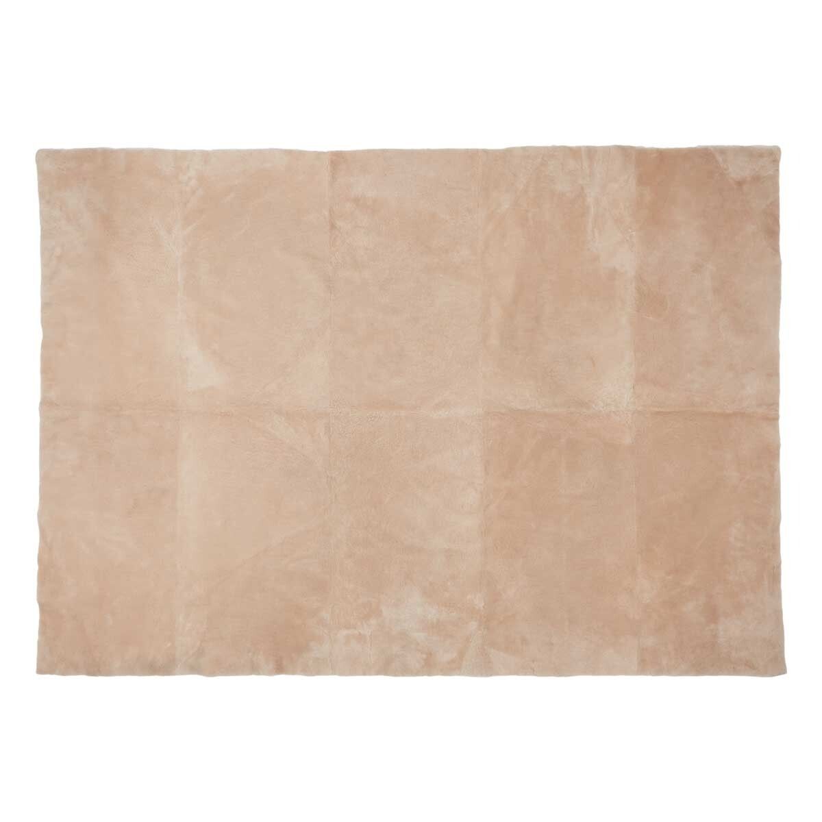 Tapis design en mocassin Naturel