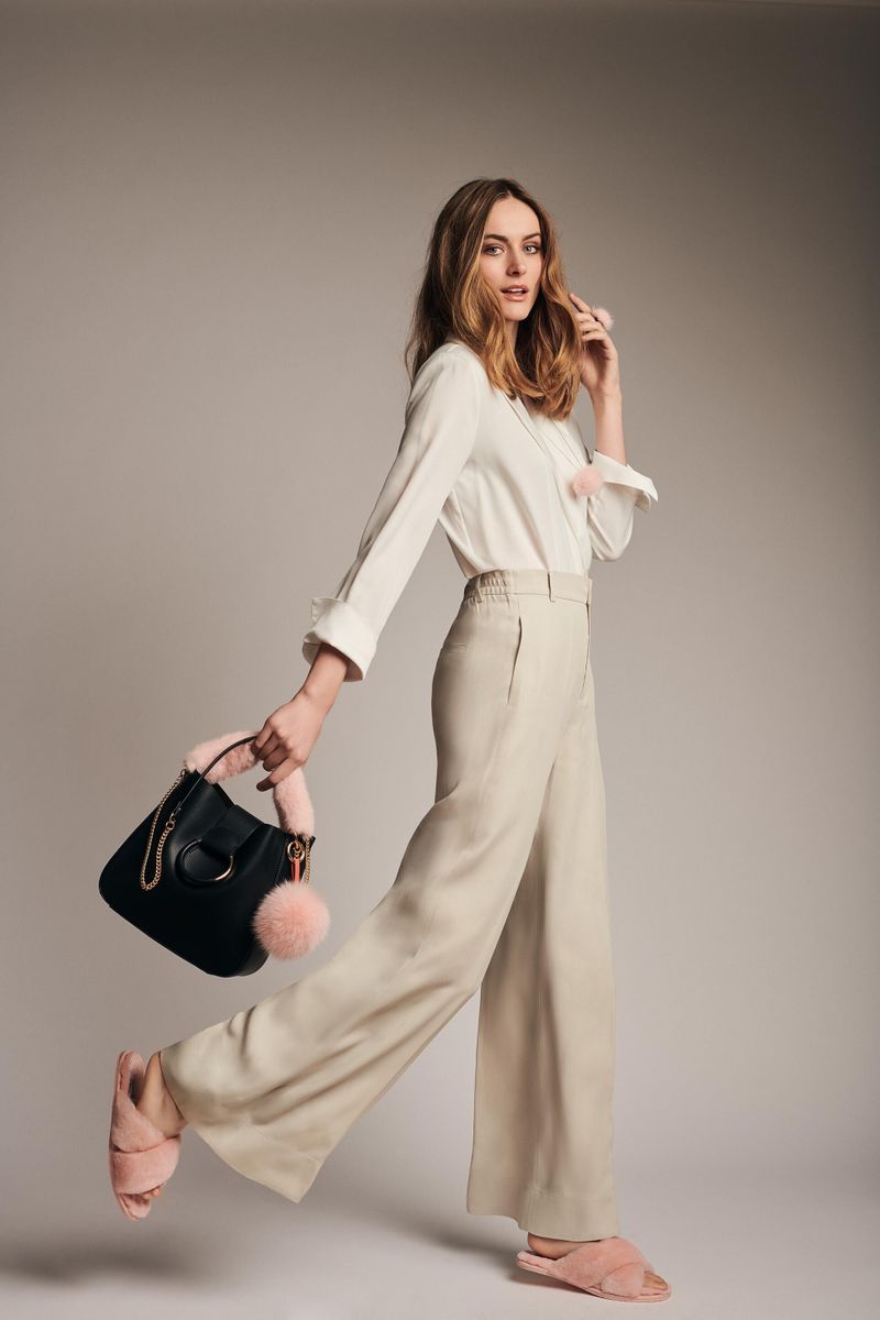 Bandoulière en fourrure de vison