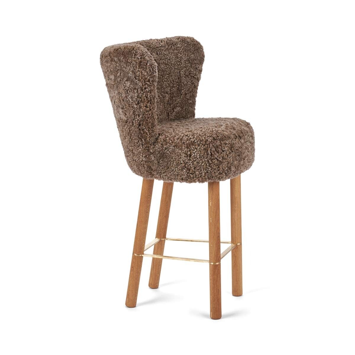 Tabouret de bar Emilia Taupe