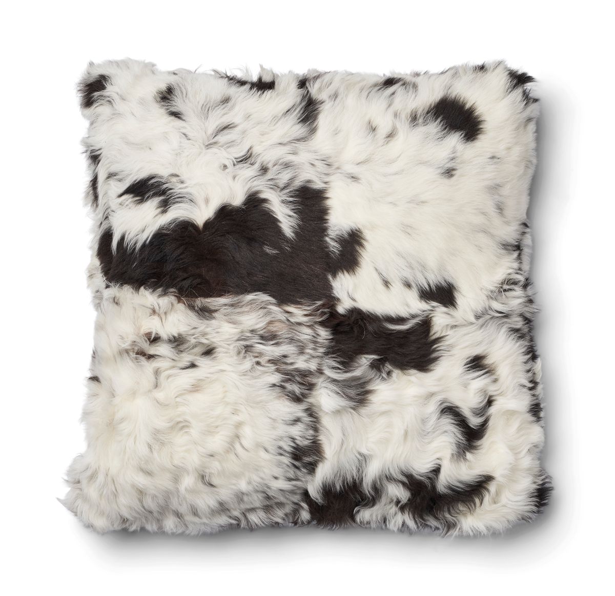 Coussin Tigrado Lamb Noir/Mélange de Blanc