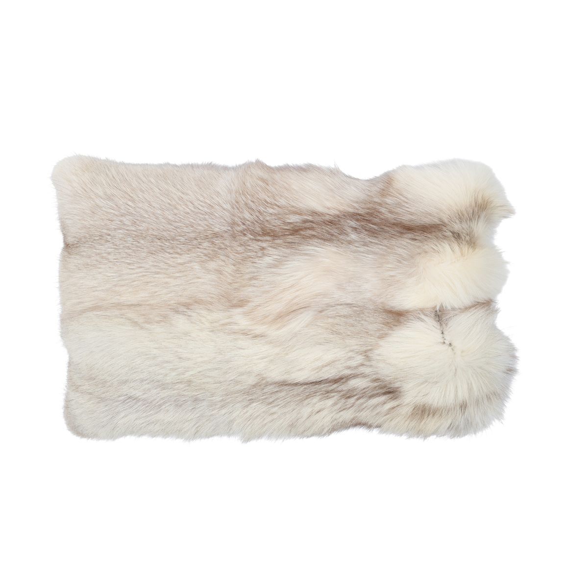 Coussin Premium en Renard | Dos en Cachemire | Norvège | Croisé Brun | 70x42 cm