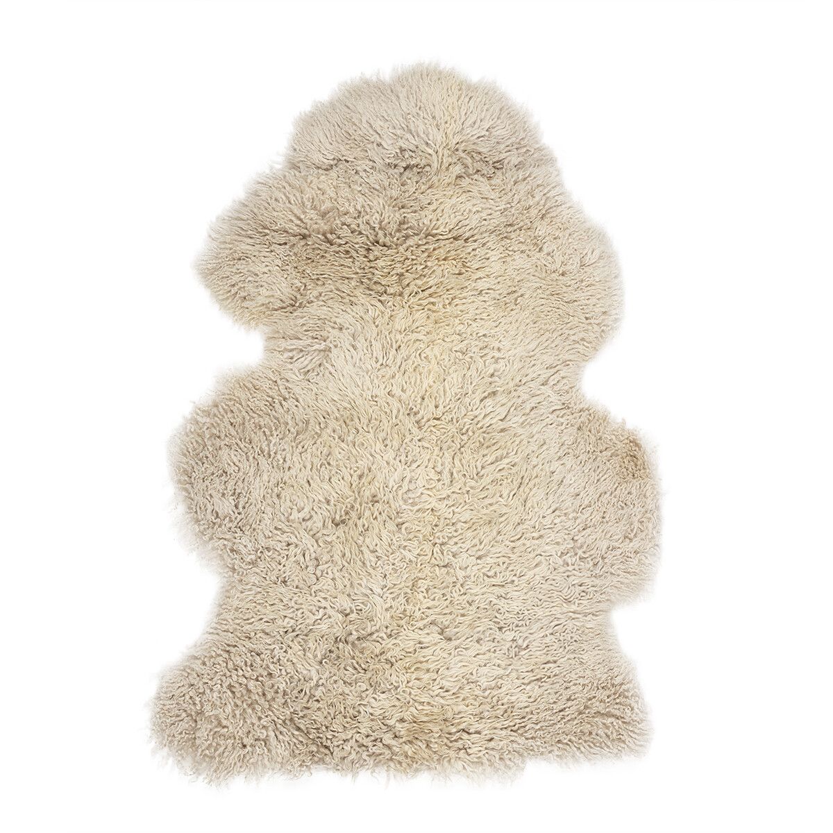 Peau de mouton longue en laine bouclée 95 cm